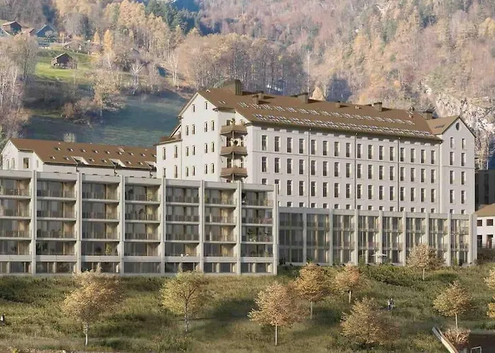 Appartement Stilvolles Loft Mit Naturpool Mels